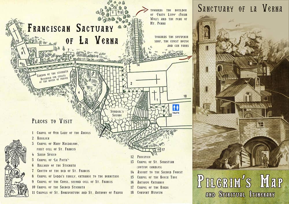 Pilgrim's Map - Santuario della Verna