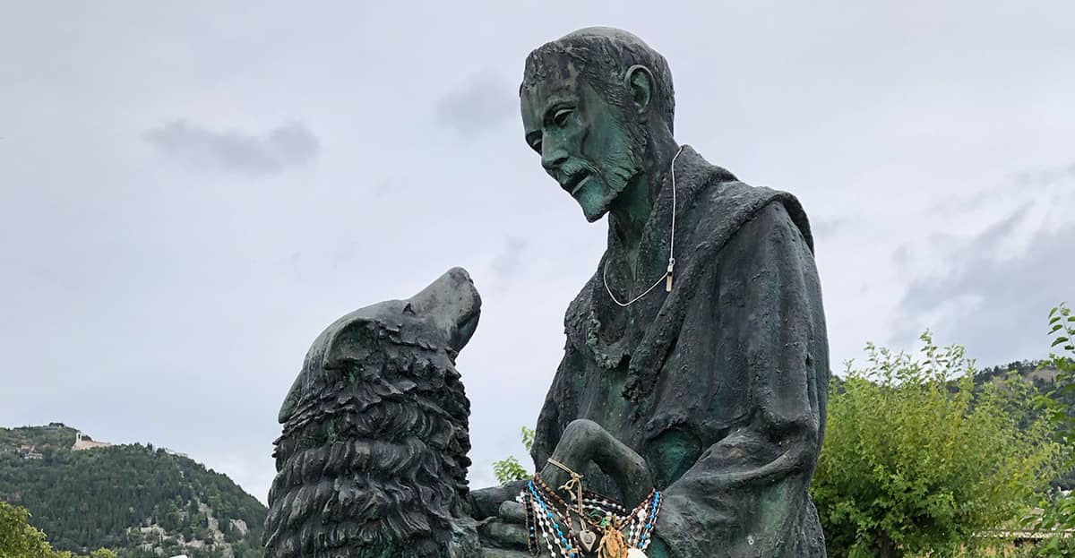 St Francis and Lupo
